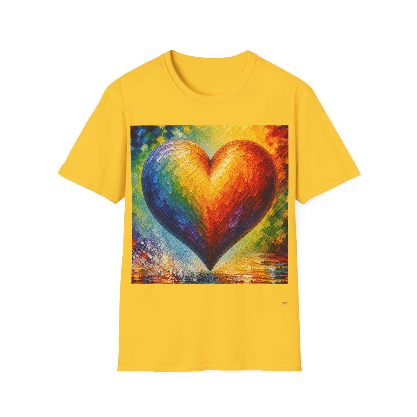 Good Vibes Pretty Painted Heart T-Shirt | 13 Colors | S - 3XL