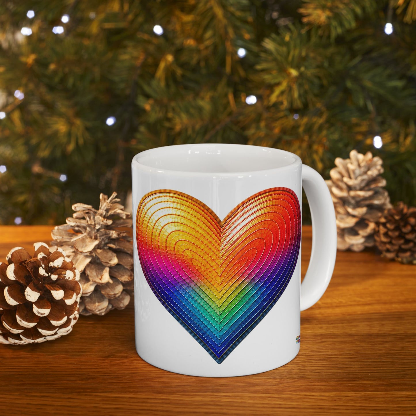 Good Vibes Heart Mug | Ceramic Coffee Mug 11oz. | 15oz.