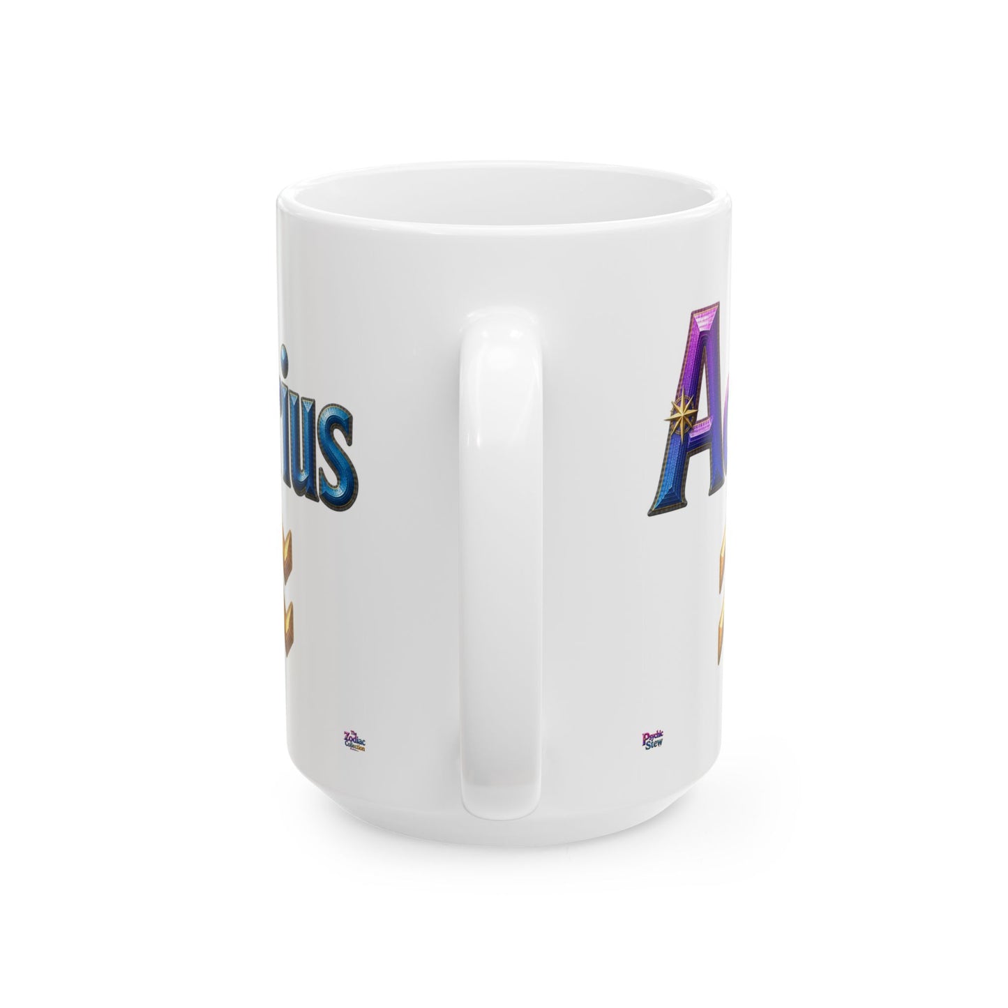 Aquarius Zodiac Mug | Ceramic Coffee Mug 11oz. | 15oz.