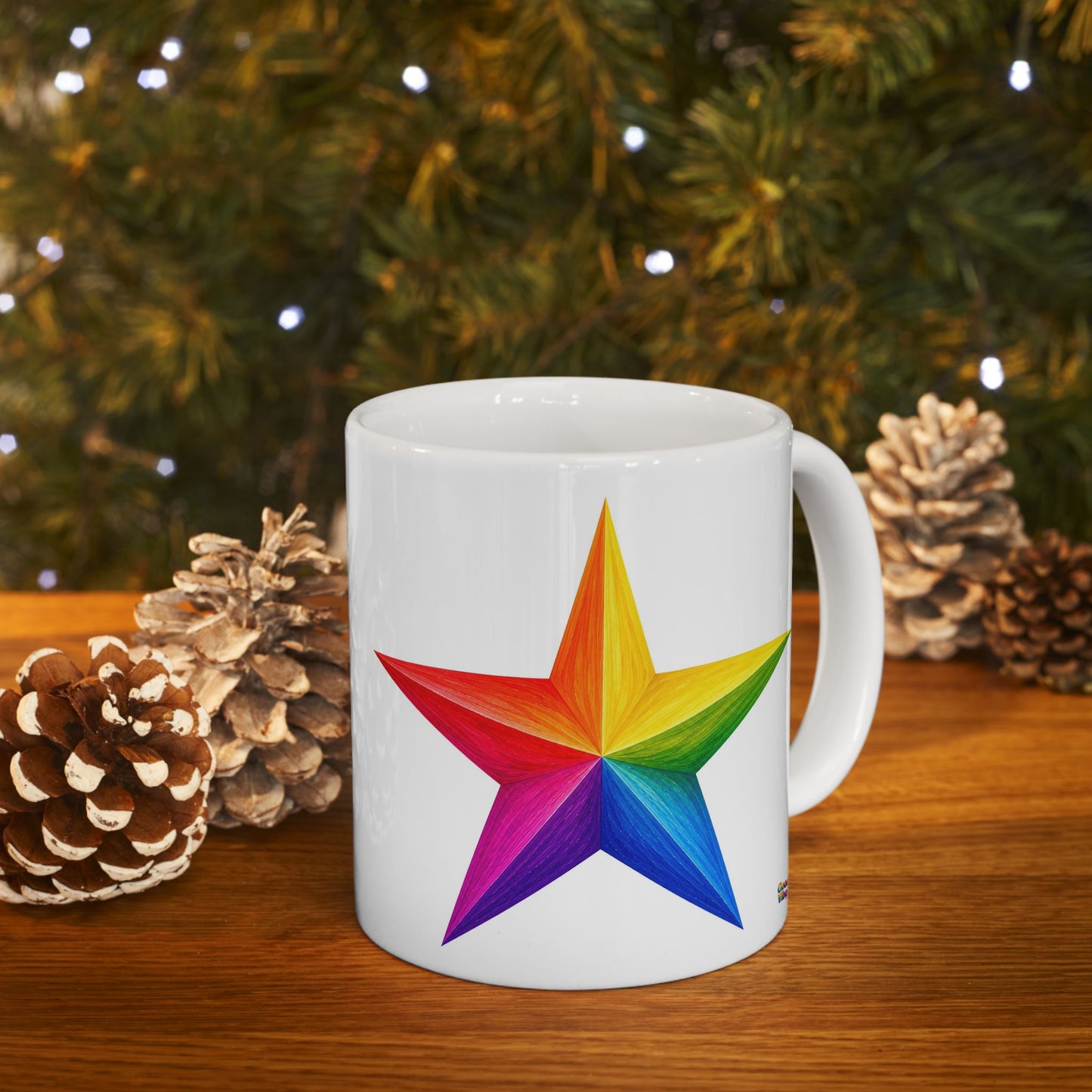 Good Vibes Bright Star Mug | Ceramic Coffee Mug 11oz. | 15oz.