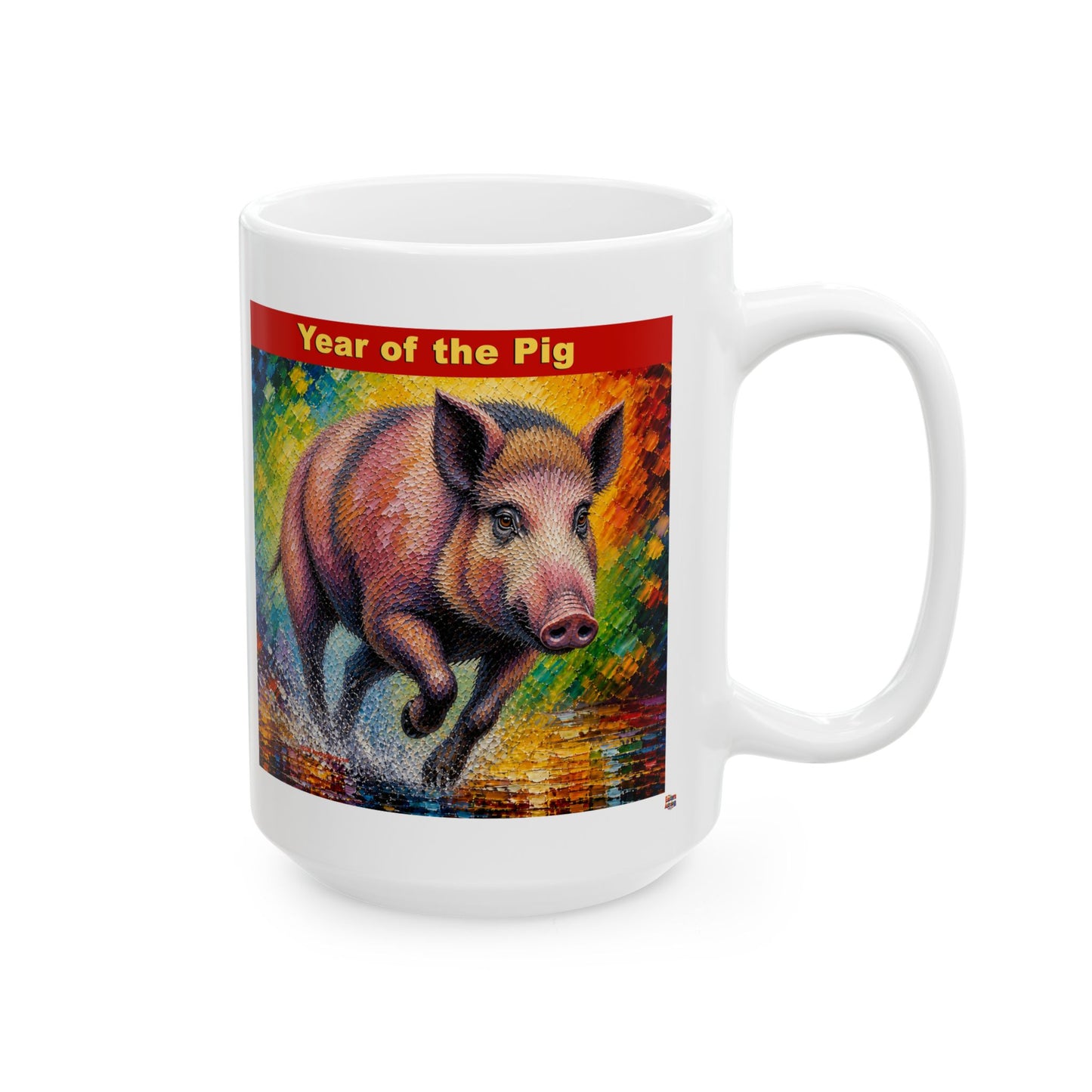 Eastern Year of the Pig Mug | Ceramic Coffee Mug 11oz. | 15oz.