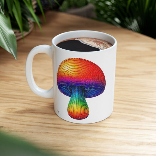 Good Vibes Mushroom Mug | Ceramic Coffee Mug 11oz. | 15oz.