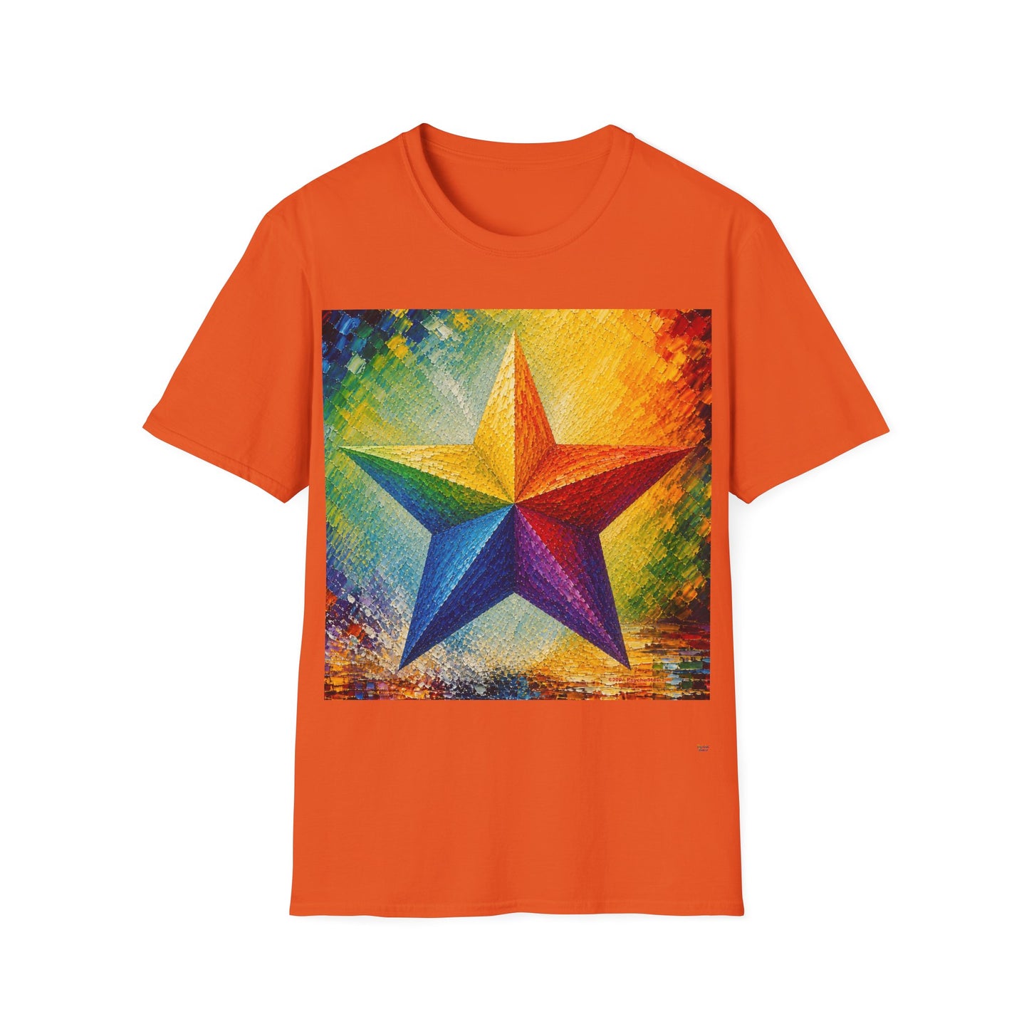 Good Vibes Painted Star T-Shirt | 13 Colors | S - 3XL