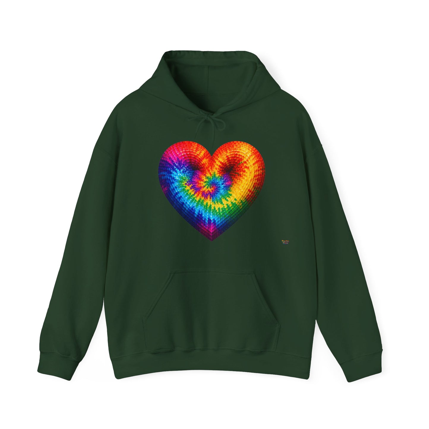 Tie-Dye Heart Hoodie | The Good Vibes Collection