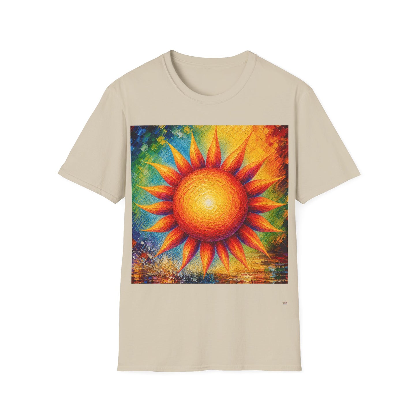 Good Vibes Painted Sun T-Shirt | 13 Colors | S - 3XL