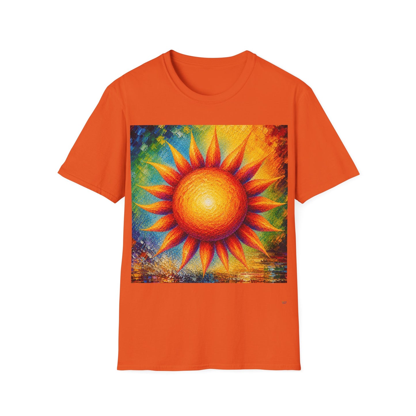 Good Vibes Painted Sun T-Shirt | 13 Colors | S - 3XL