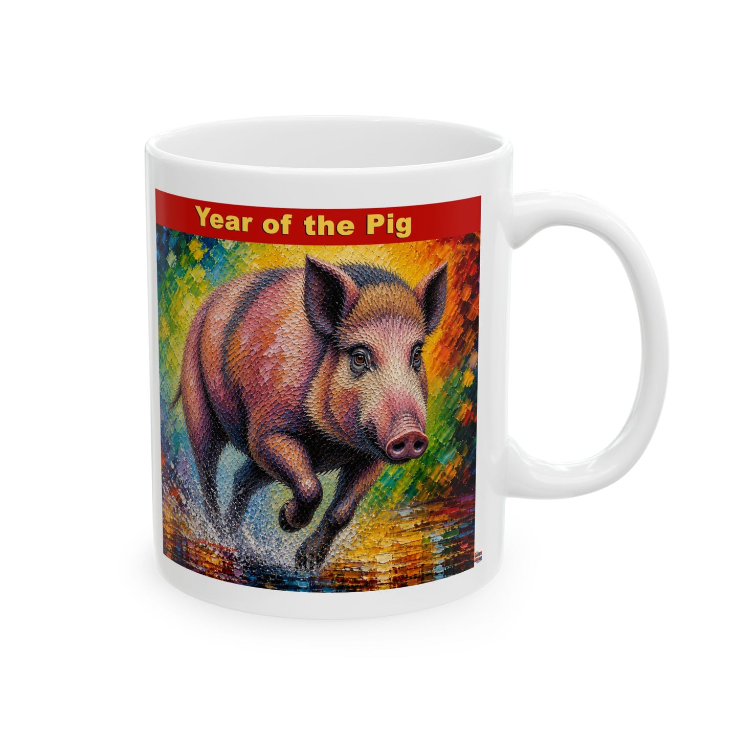 Eastern Year of the Pig Mug | Ceramic Coffee Mug 11oz. | 15oz.