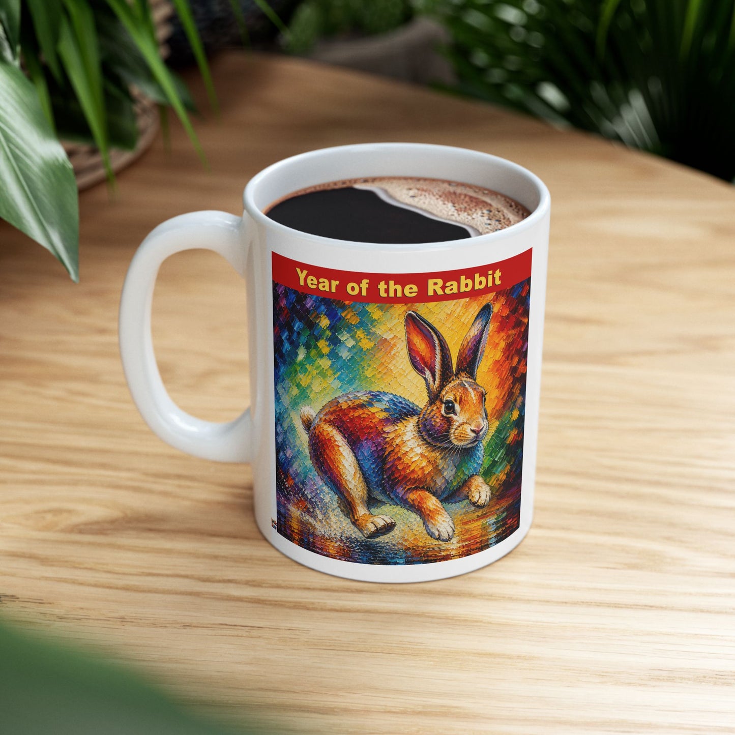 Eastern Year of the Rabbit Mug | Ceramic Coffee Mug 11oz. | 15oz.