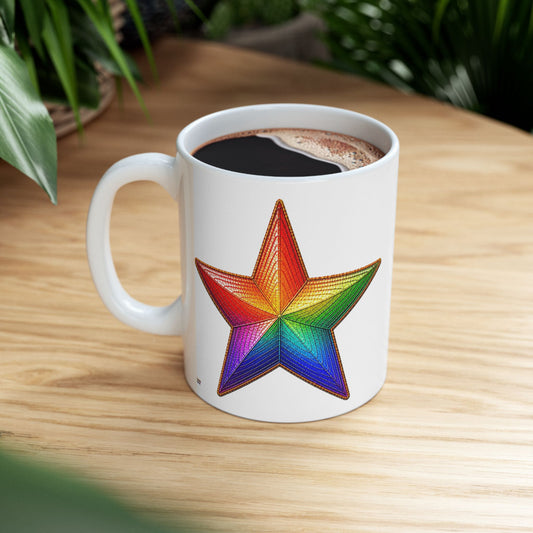 Good Vibes Star Mug | Ceramic Coffee Mug 11oz. | 15oz.