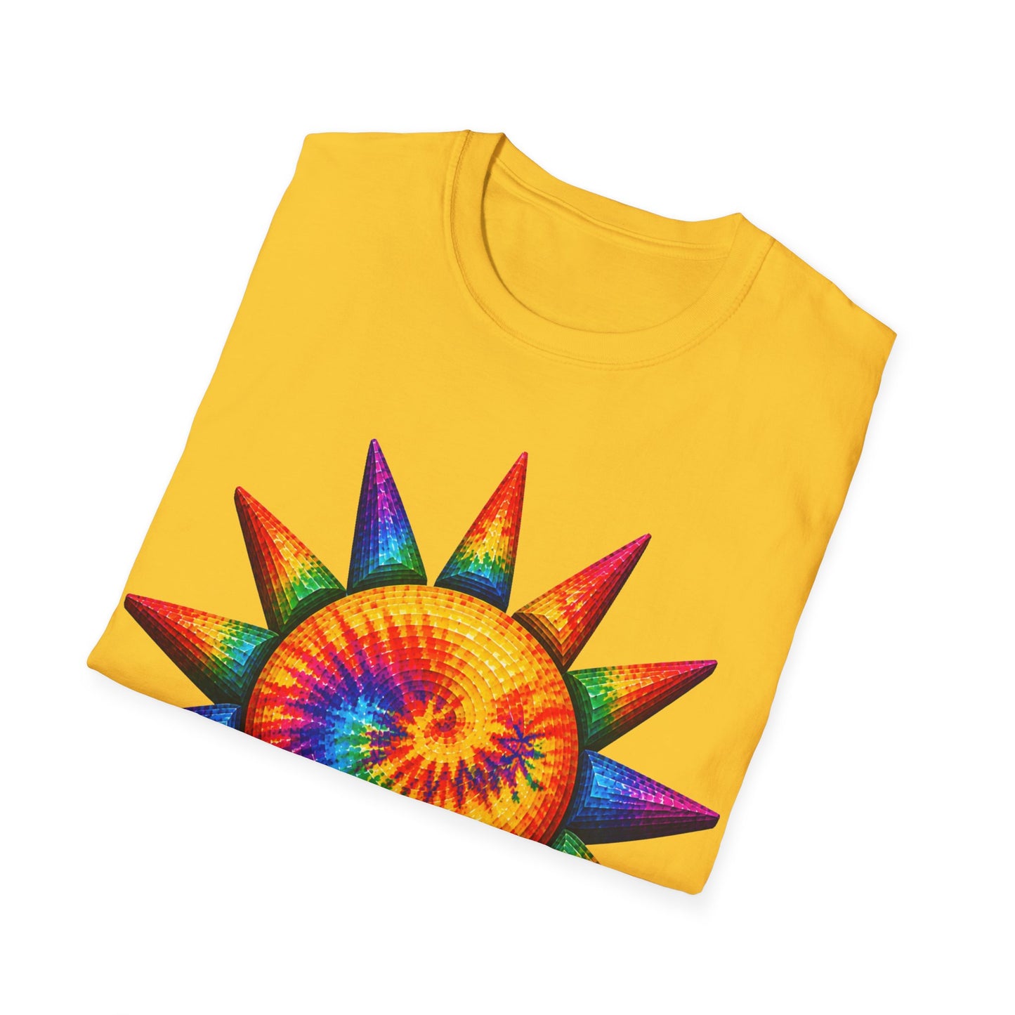 Good Vibes Tie-Dye Sun T-Shirt | 13 Colors | S - 3XL