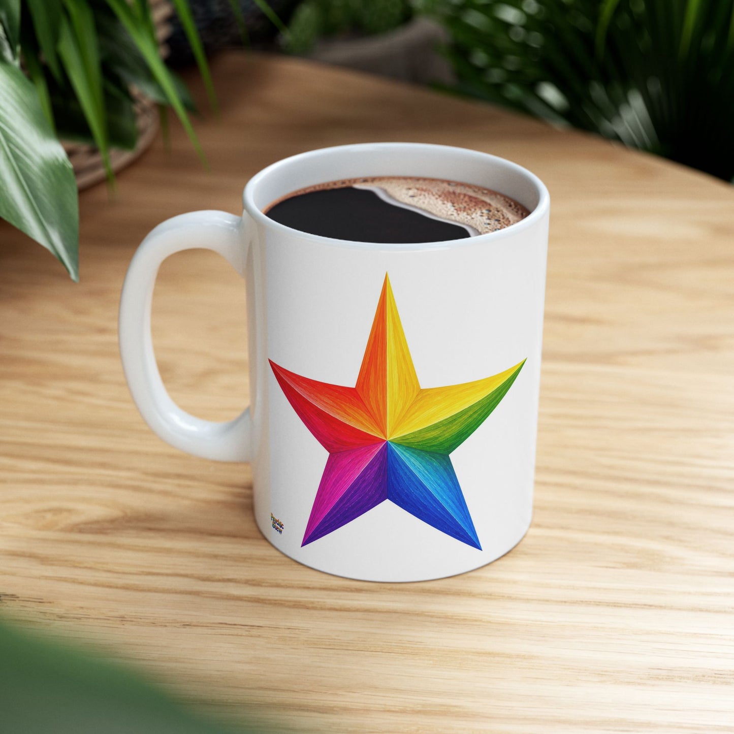 Good Vibes Bright Star Mug | Ceramic Coffee Mug 11oz. | 15oz.