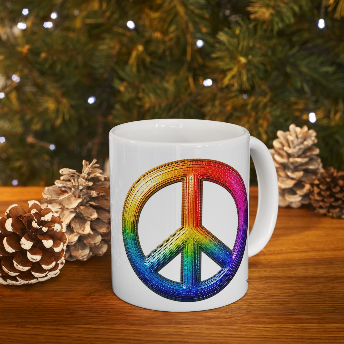 Good Vibes Peace Mug | Ceramic Coffee Mug 11oz. | 15oz.
