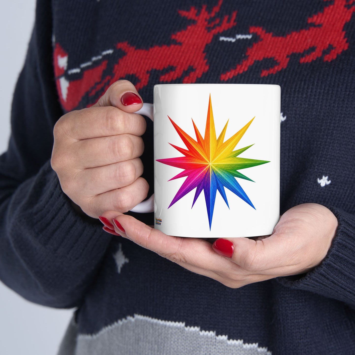 Good Vibes Bright Starburst Mug | Ceramic Coffee Mug 11oz. | 15oz.