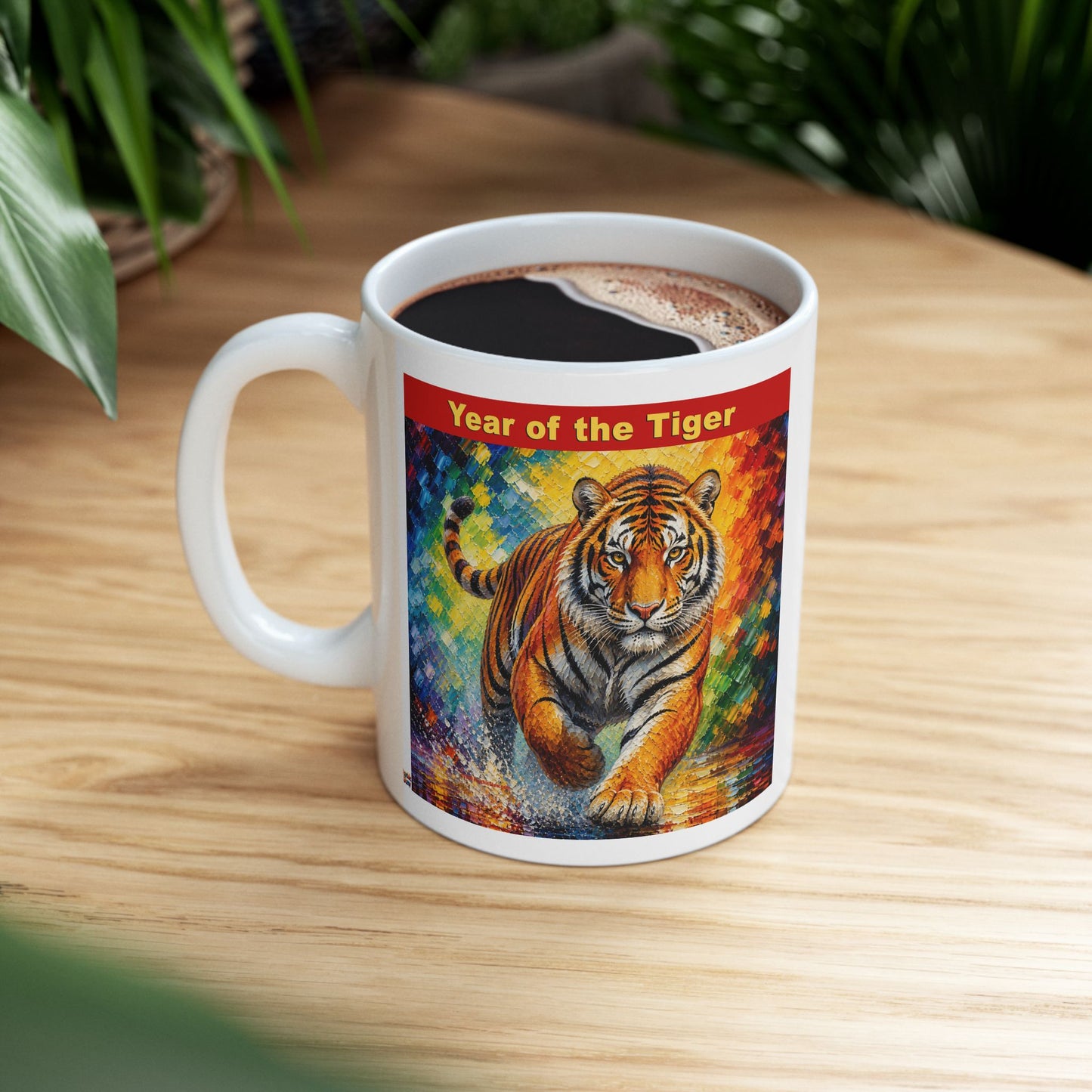 Eastern Year of the Tiger Mug | Ceramic Coffee Mug 11oz. | 15oz.