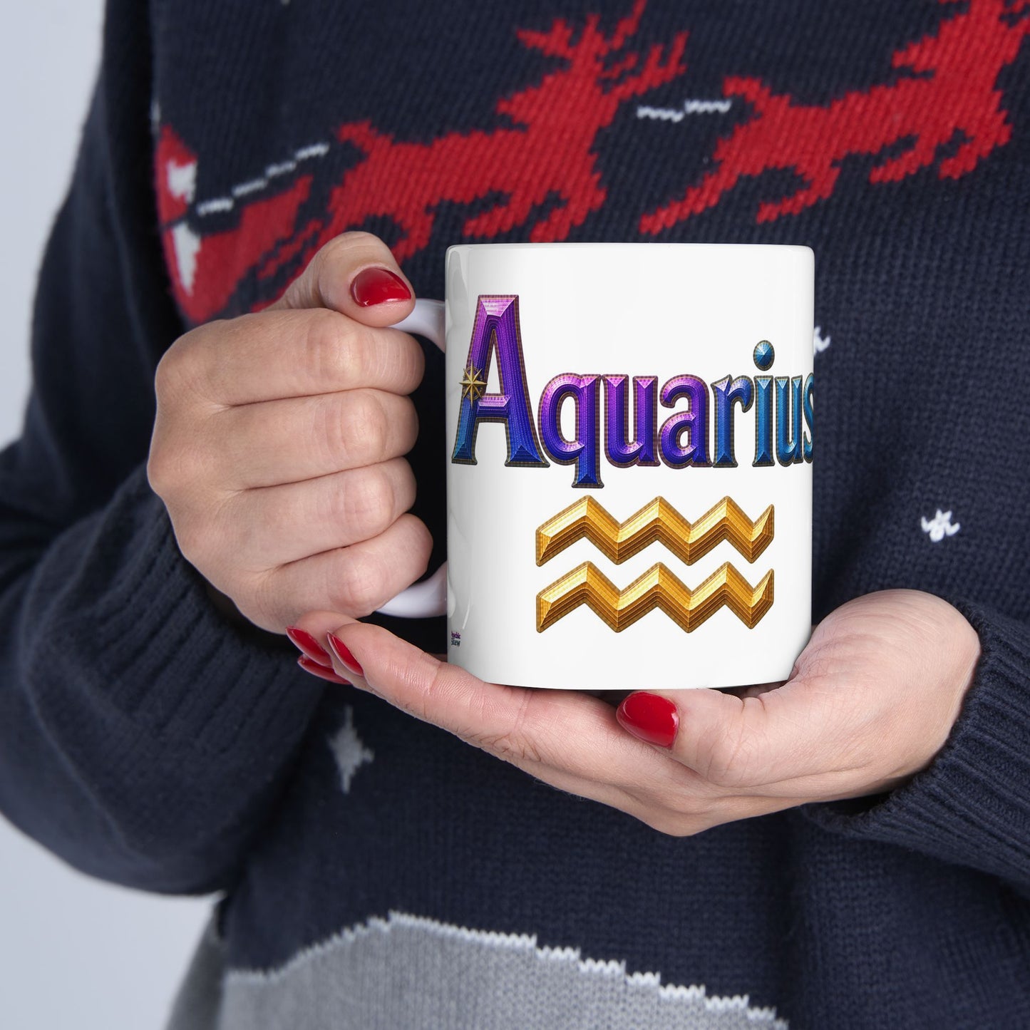 Aquarius Zodiac Mug | Ceramic Coffee Mug 11oz. | 15oz.