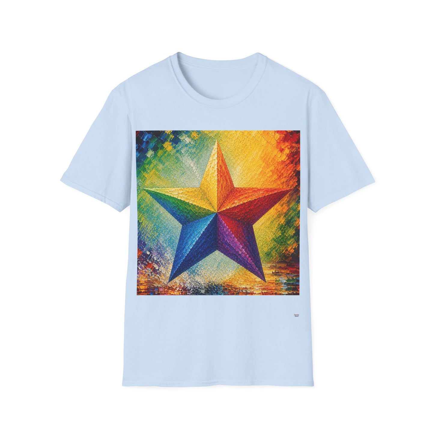 Good Vibes Painted Star T-Shirt | 13 Colors | S - 3XL