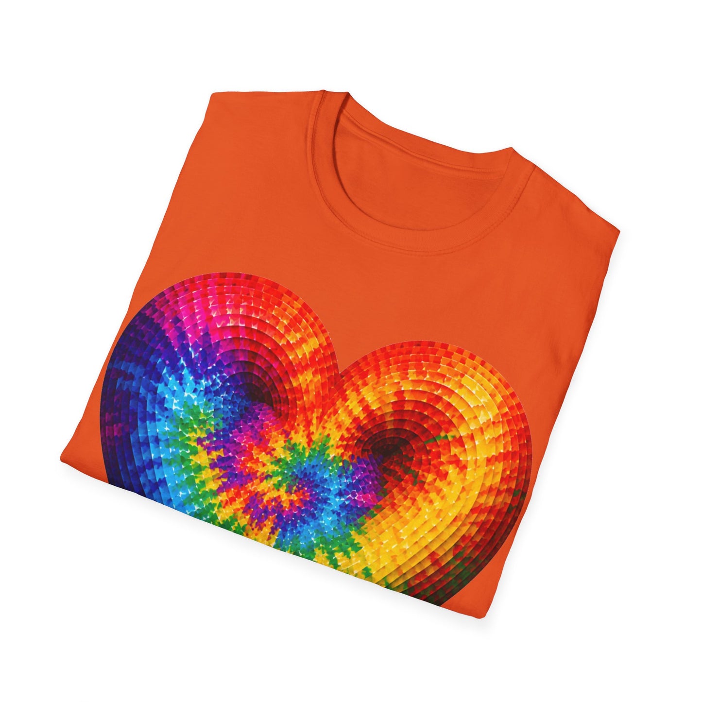 Good Vibes Tie-Dye Heart T-Shirt | 13 Colors | S - 3XL