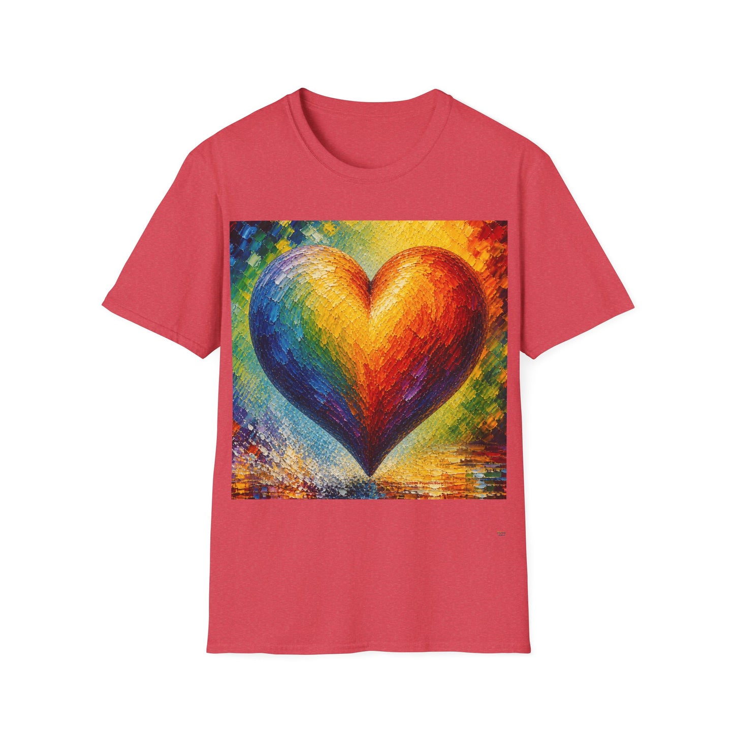 Good Vibes Pretty Painted Heart T-Shirt | 13 Colors | S - 3XL