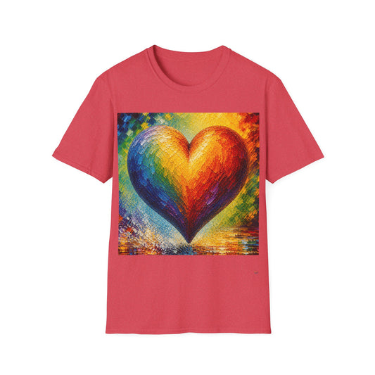 Good Vibes Pretty Painted Heart T-Shirt | 13 Colors | S - 3XL