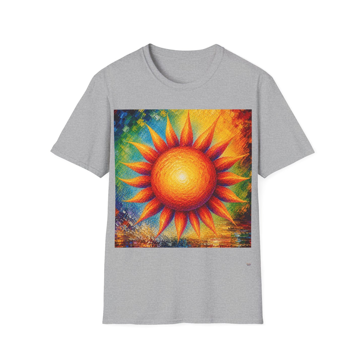Good Vibes Painted Sun T-Shirt | 13 Colors | S - 3XL
