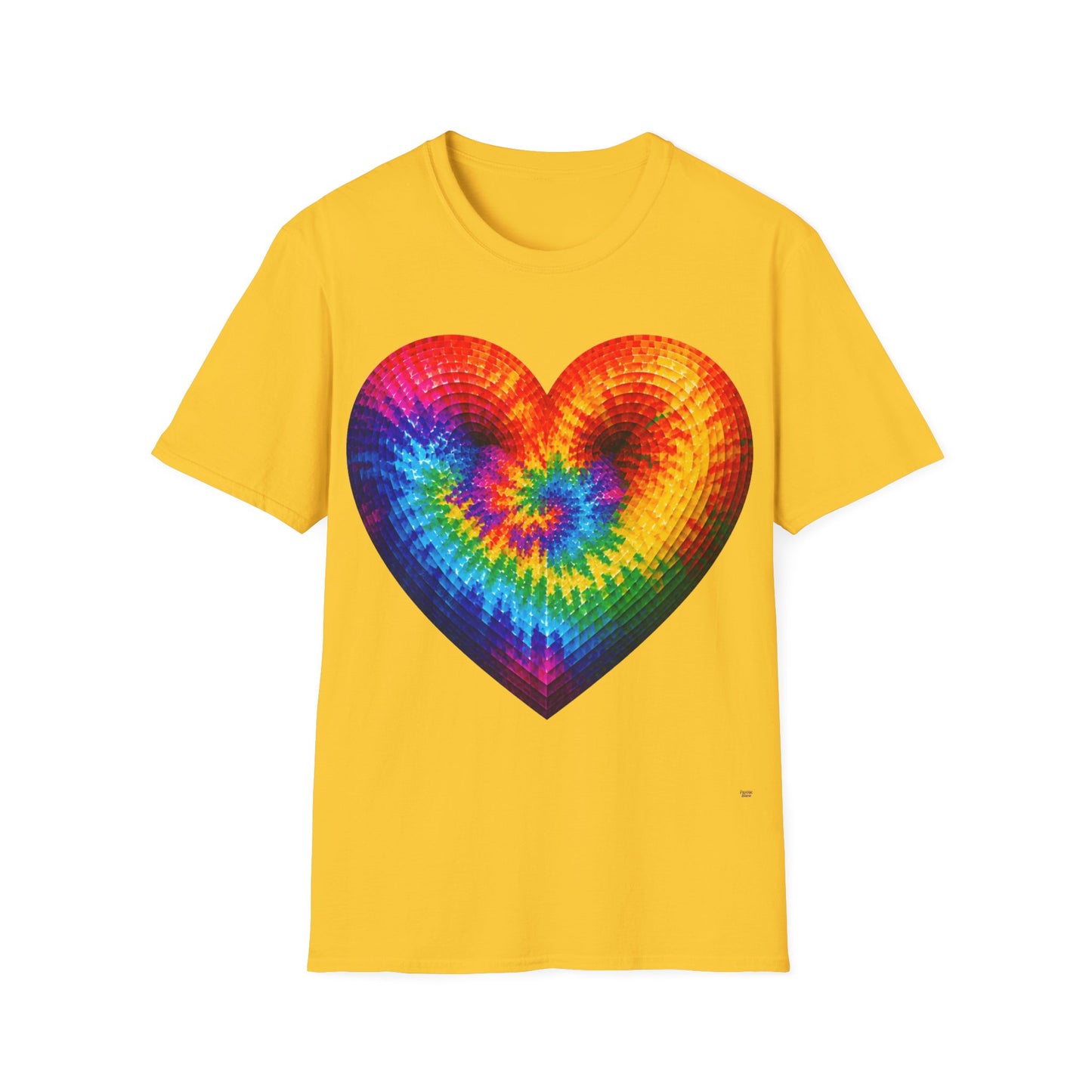 Good Vibes Tie-Dye Heart T-Shirt | 13 Colors | S - 3XL