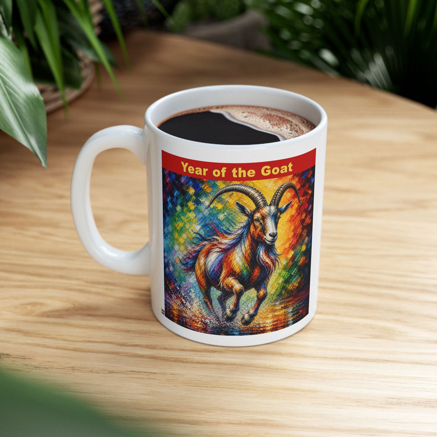 Eastern Year of the Goat Mug | Ceramic Coffee Mug 11oz. | 15oz.