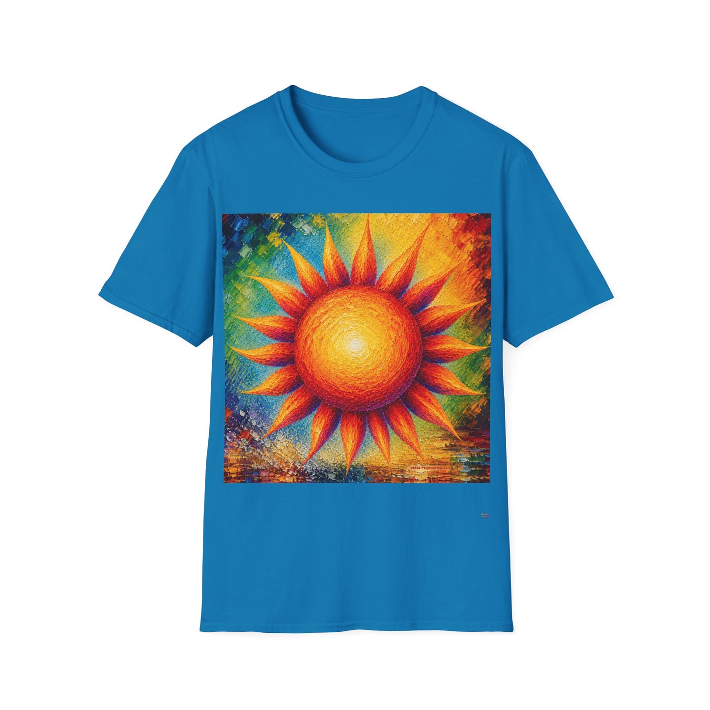 Good Vibes Painted Sun T-Shirt | 13 Colors | S - 3XL