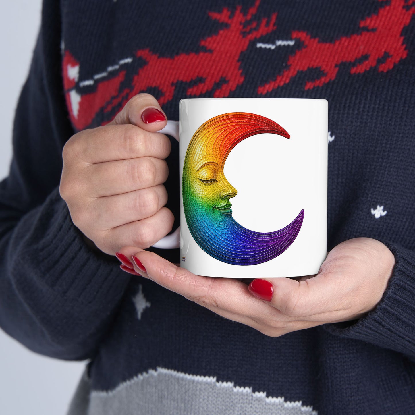 Good Vibes Moon Mug | Ceramic Coffee Mug 11oz. | 15oz.