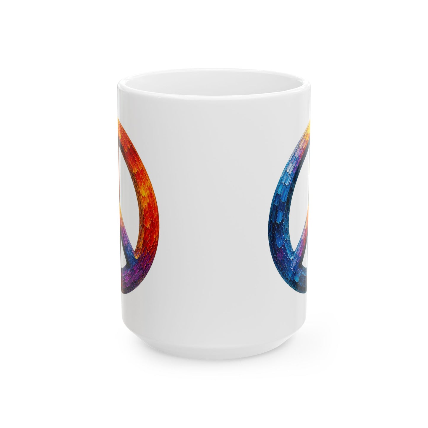 Good Vibes Painted Peace Mug | Ceramic Coffee Mug 11oz. | 15oz.