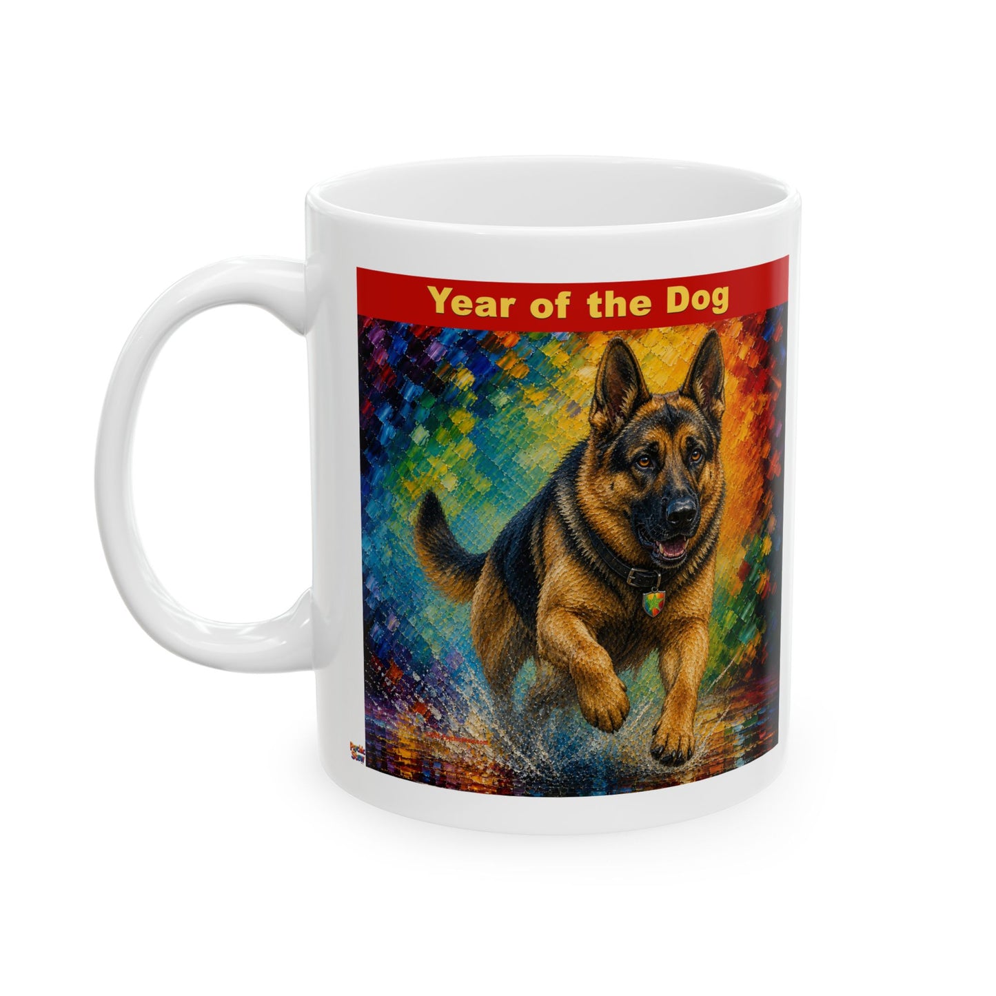 Eastern Year of the Dog Mug | Ceramic Coffee Mug 11oz. | 15oz.
