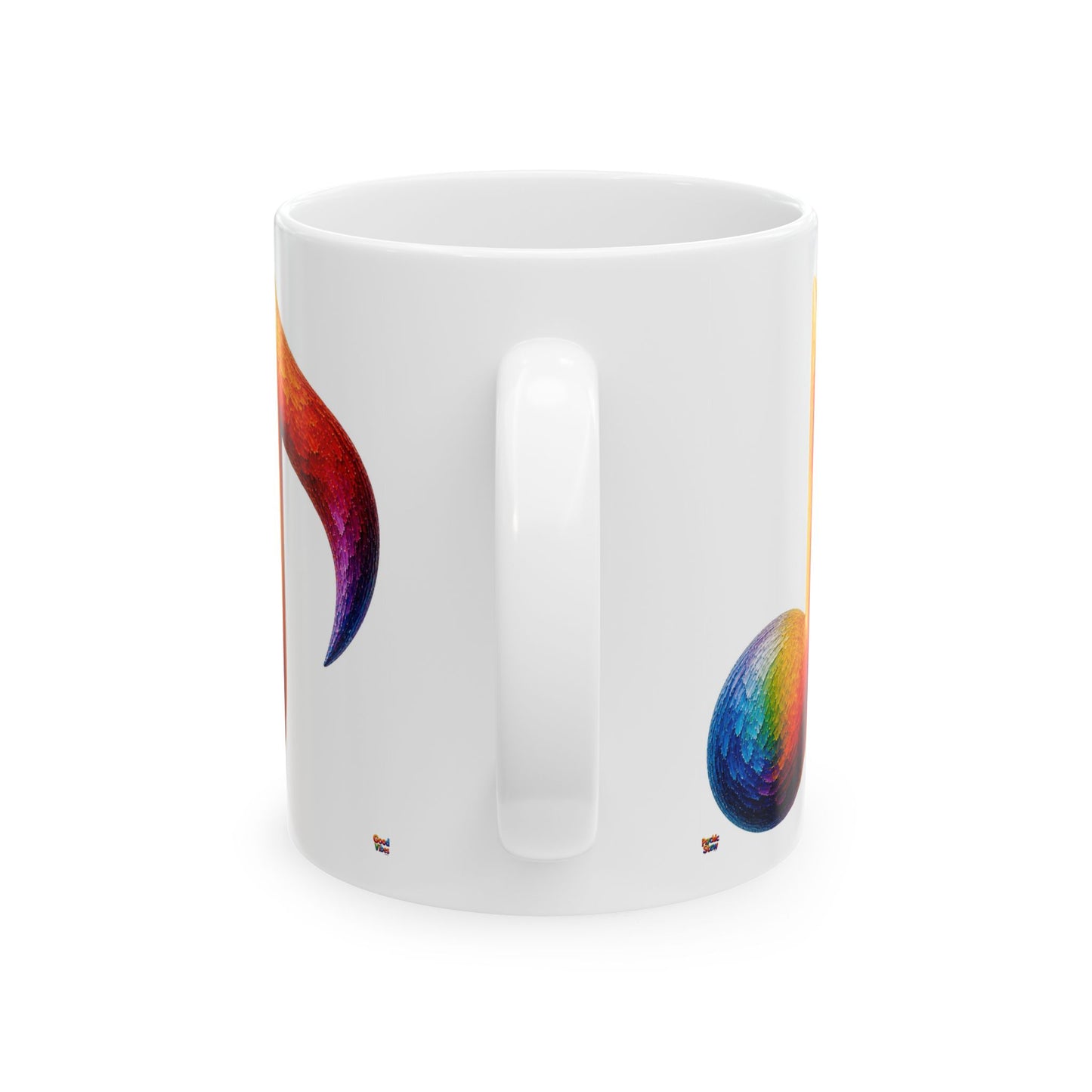 Good Vibes Painted Music Mug | Ceramic Coffee Mug 11oz. | 15oz.