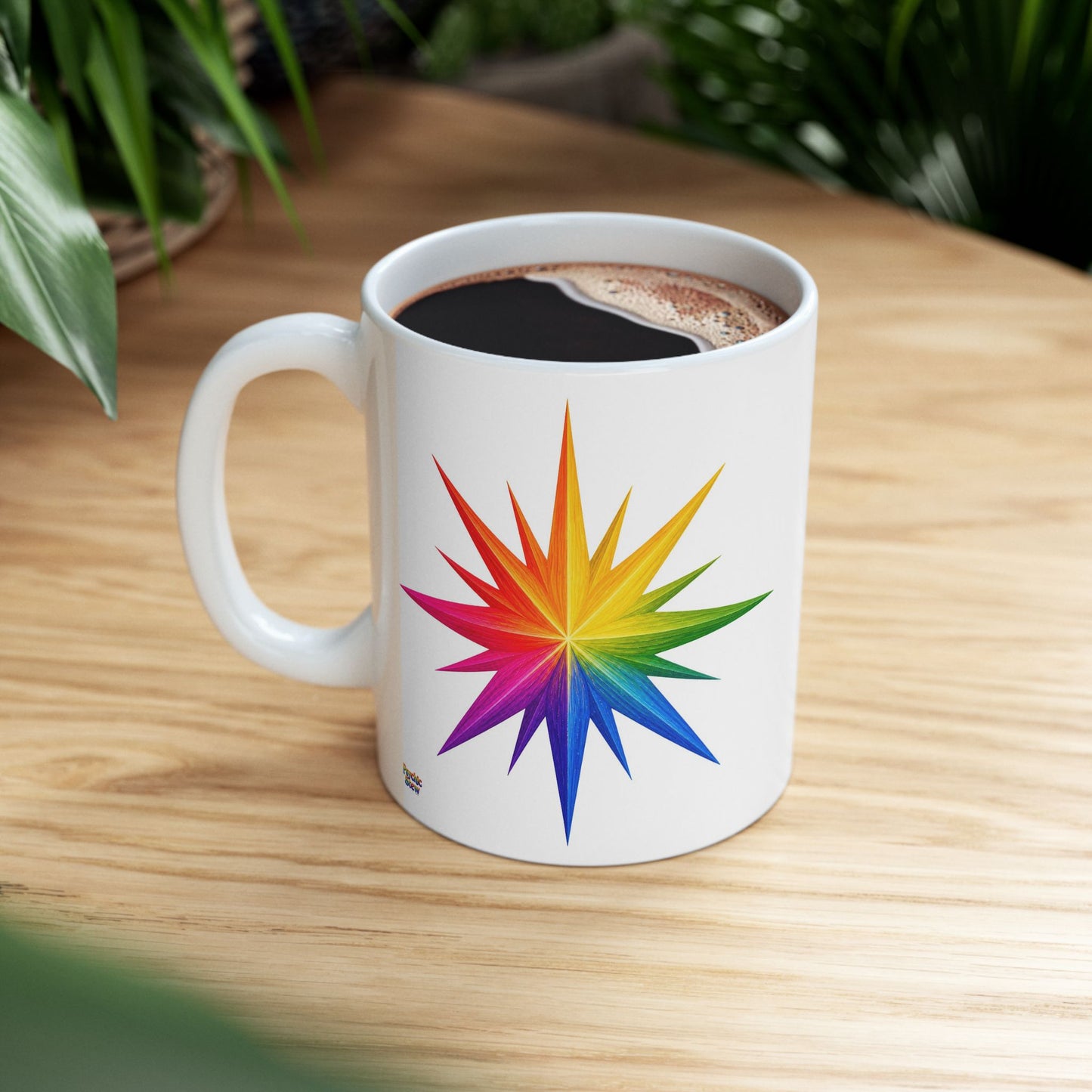 Good Vibes Bright Starburst Mug | Ceramic Coffee Mug 11oz. | 15oz.