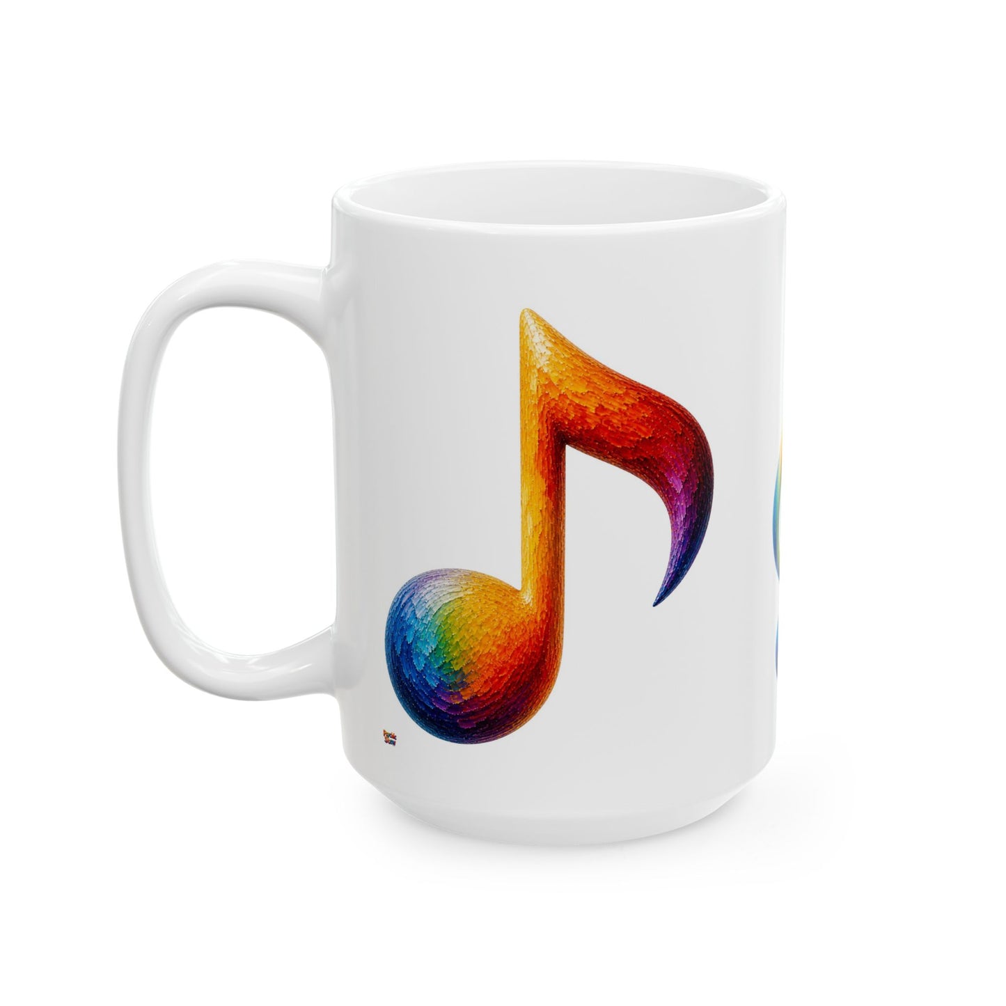 Good Vibes Painted Music Mug | Ceramic Coffee Mug 11oz. | 15oz.