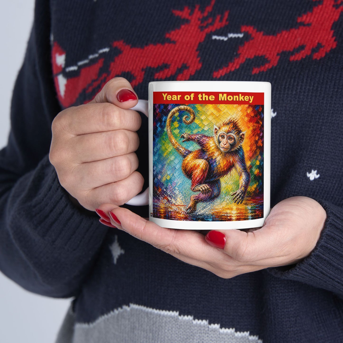 Eastern Year of the Monkey Mug | Ceramic Coffee Mug 11oz. | 15oz.