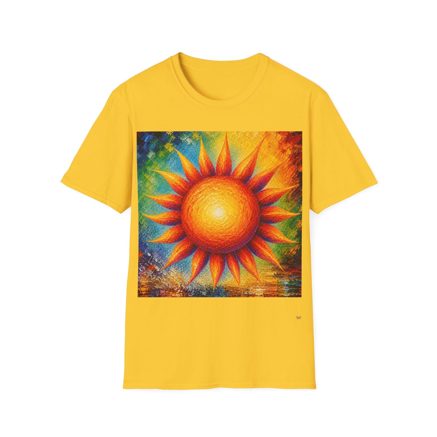 Good Vibes Painted Sun T-Shirt | 13 Colors | S - 3XL