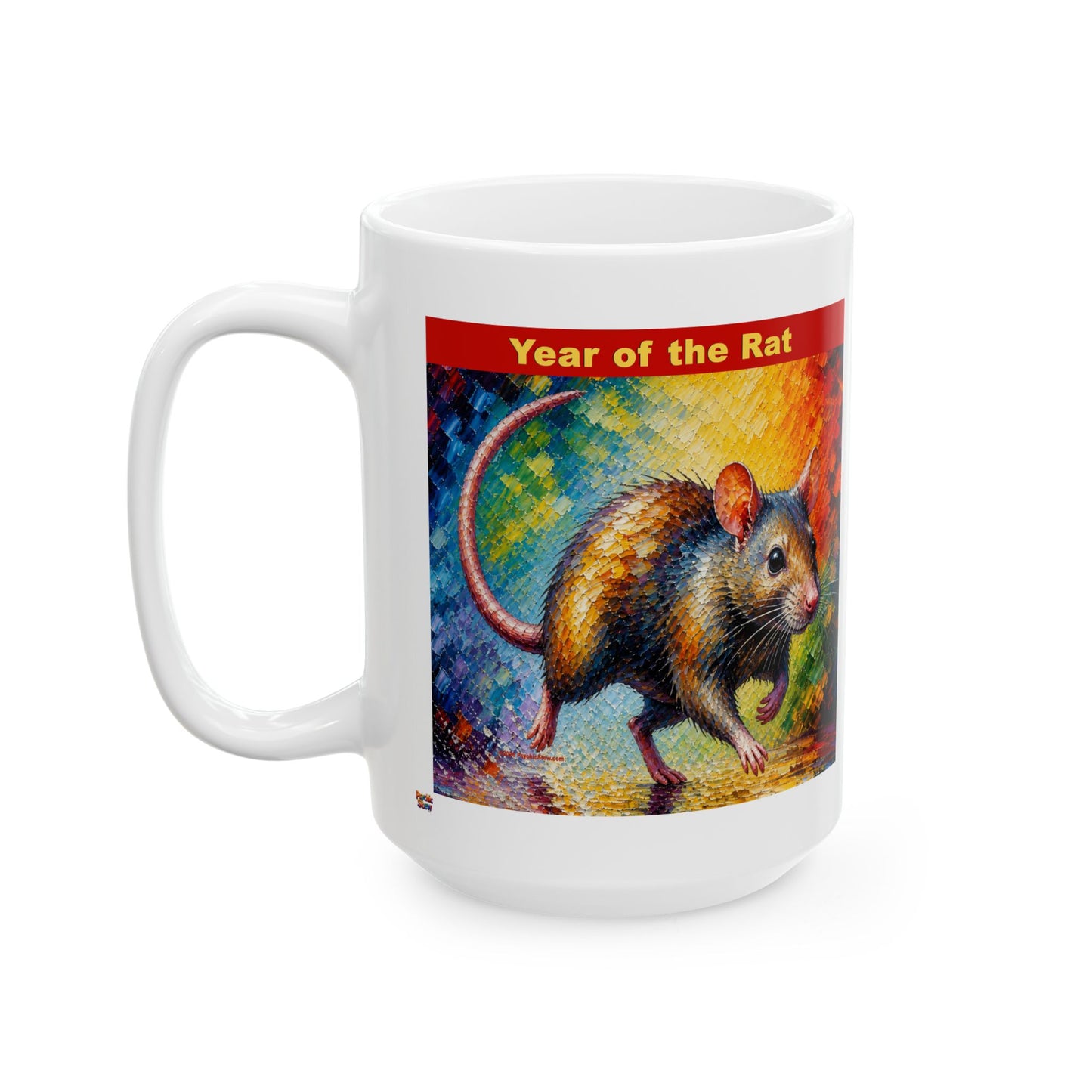 Eastern Year of the Rat Mug | Ceramic Coffee Mug 11oz. | 15oz.