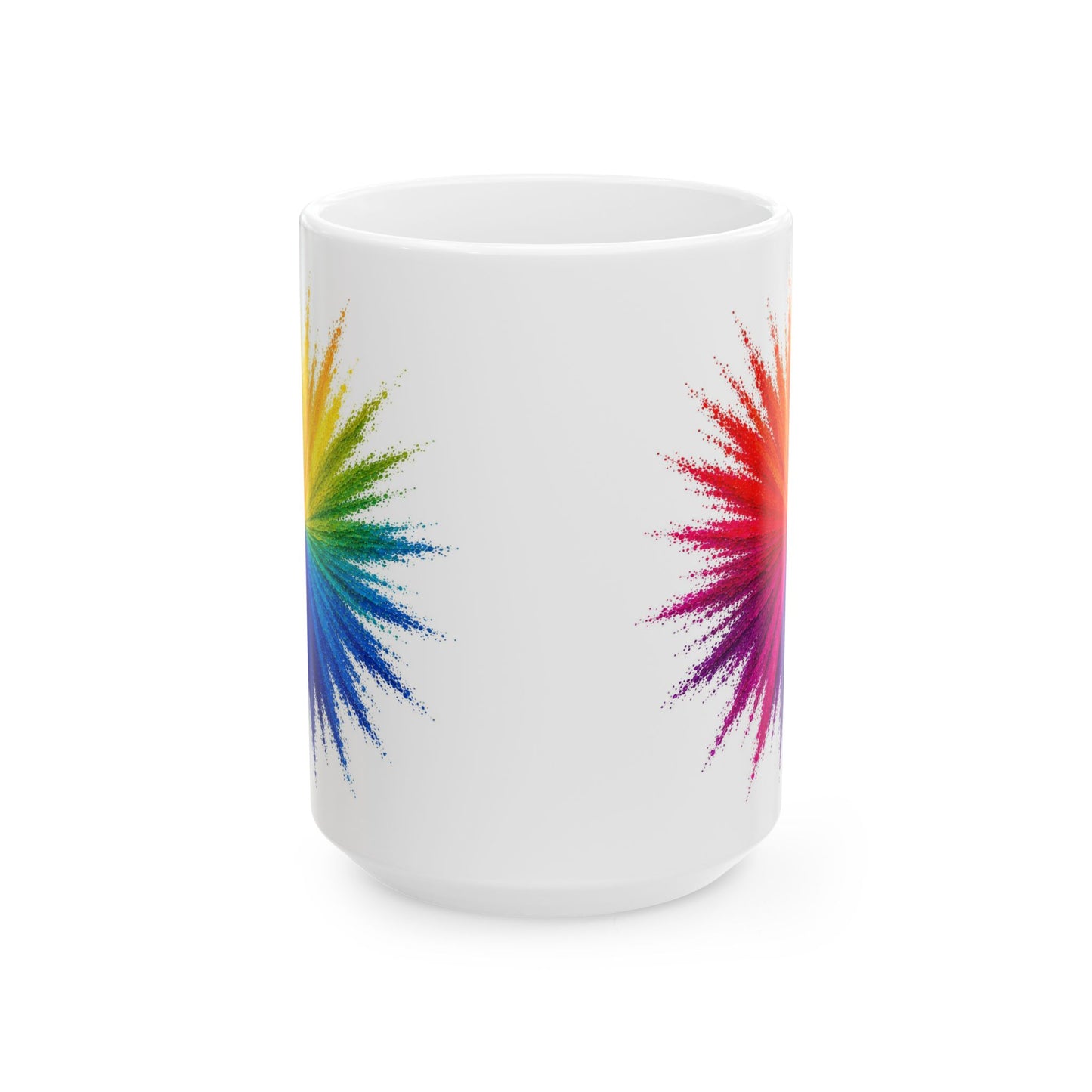 Good Vibes Bright Colorburst Mug | Ceramic Coffee Mug 11oz. | 15oz.
