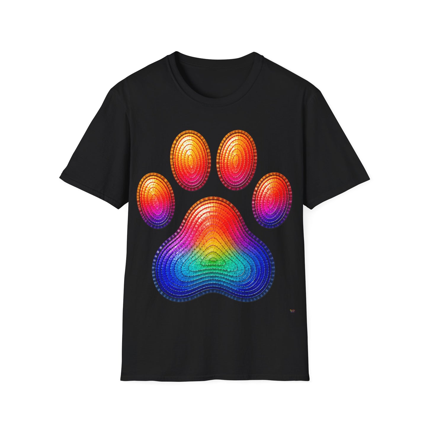 Good Vibes Paw Print T-Shirt | 13 Colors | S - 3XL