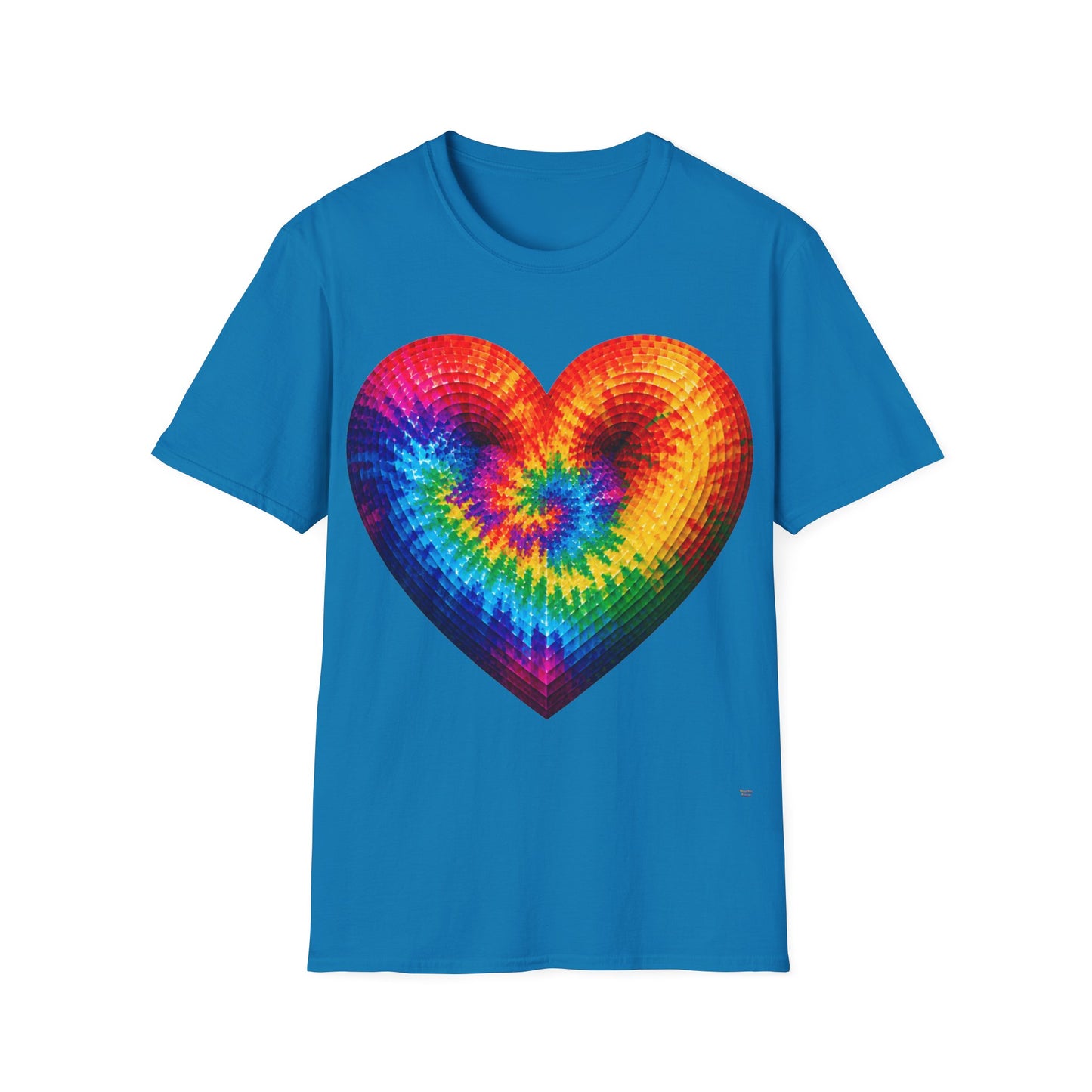 Good Vibes Tie-Dye Heart T-Shirt | 13 Colors | S - 3XL