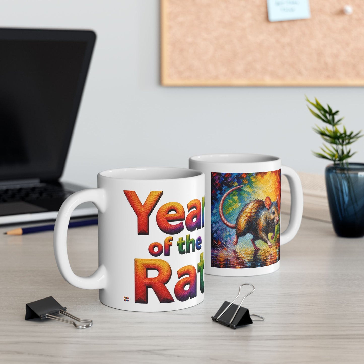 Year of the Rat Mug | Ceramic Coffee Mug 11oz. | 15oz.