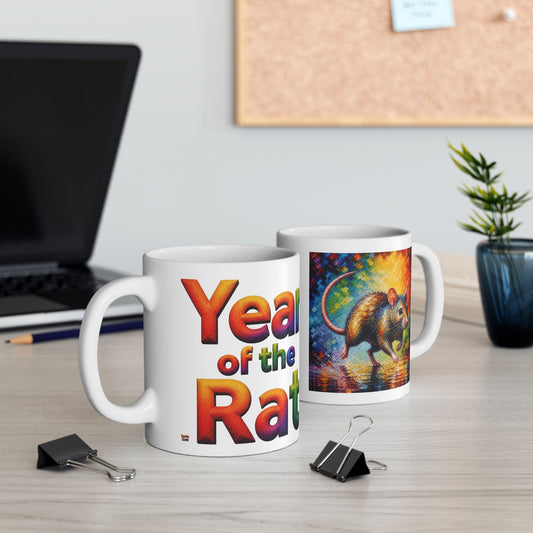 Year of the Rat Mug | Ceramic Coffee Mug 11oz. | 15oz.