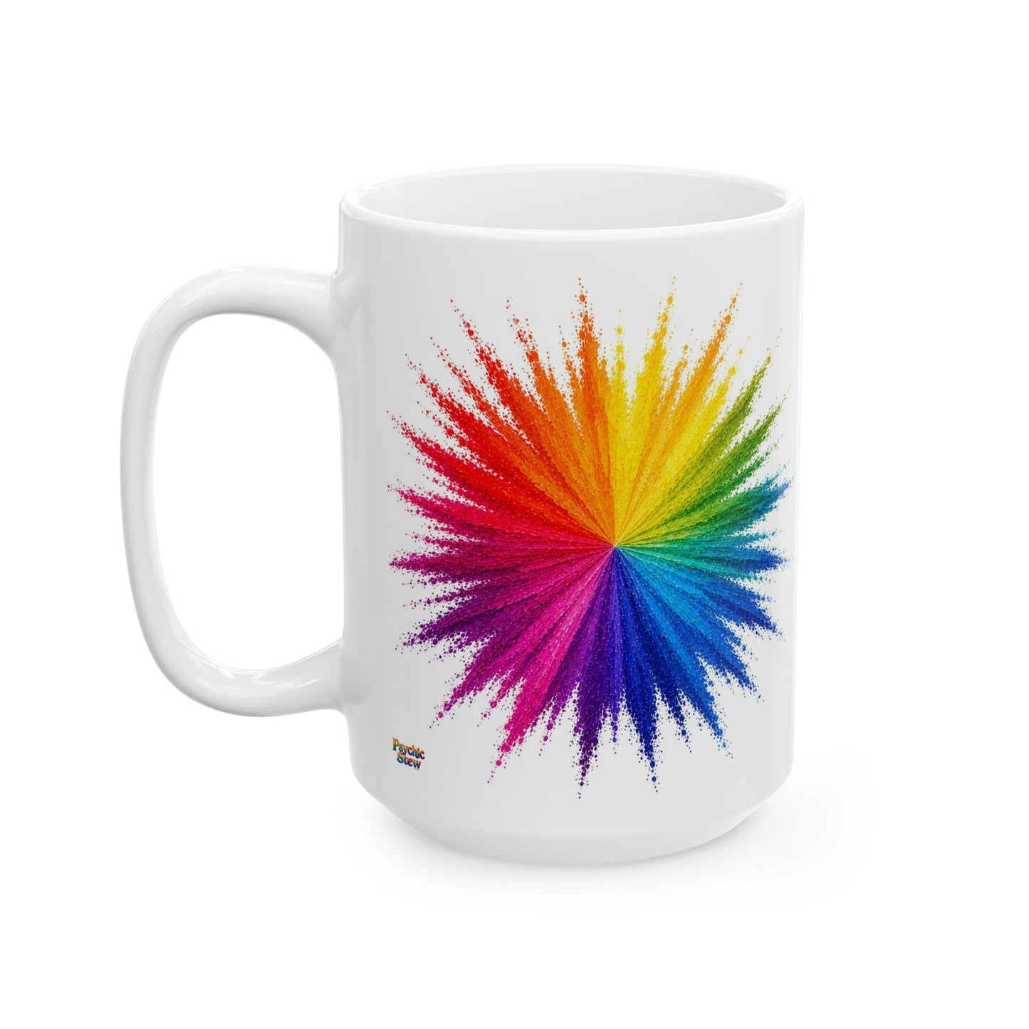 Good Vibes Bright Colorburst Mug | Ceramic Coffee Mug 11oz. | 15oz.