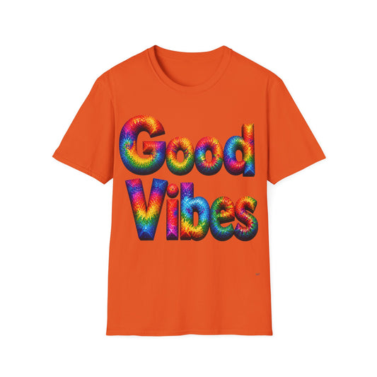 Good Vibes Tie-Dye T-Shirt | 13 Colors | S - 3XL
