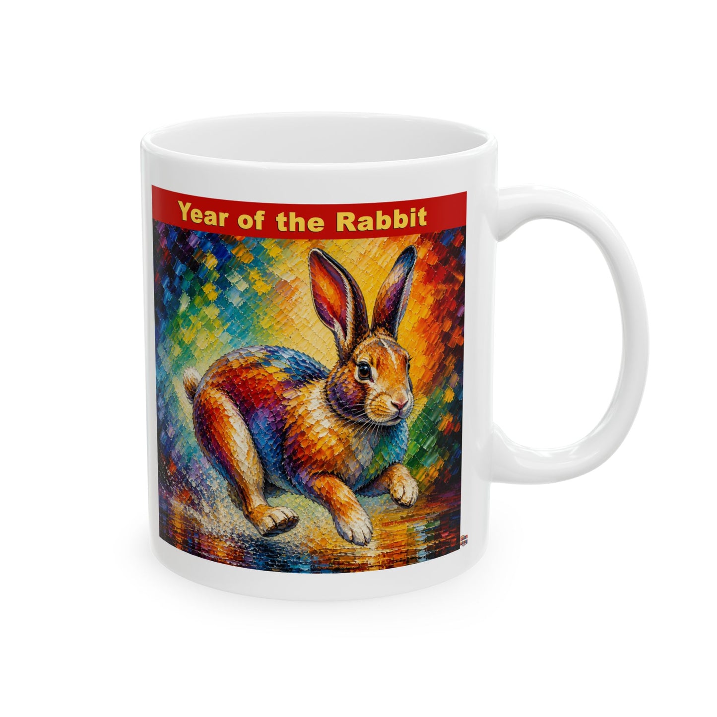 Eastern Year of the Rabbit Mug | Ceramic Coffee Mug 11oz. | 15oz.
