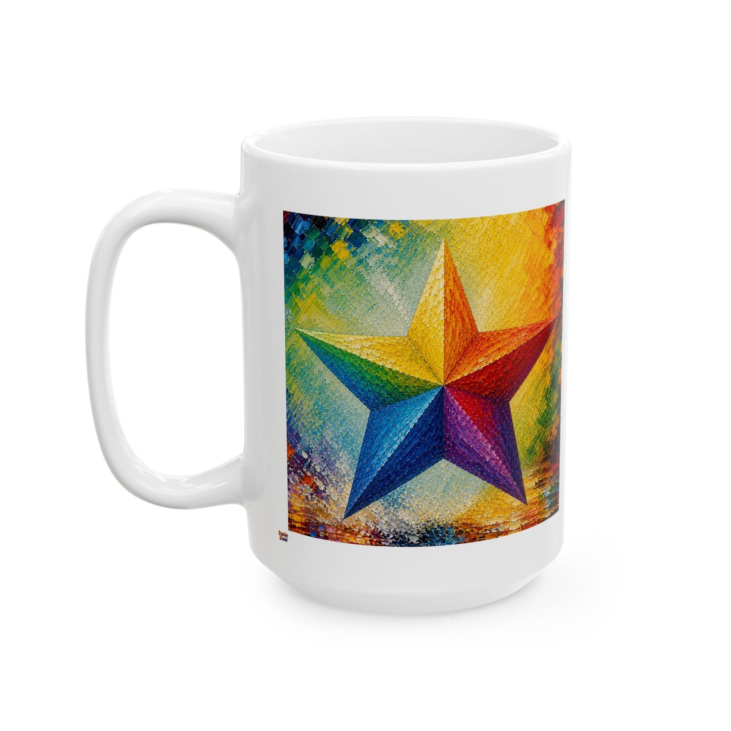 Good Vibes Painted Picturesque Star Mug | Ceramic Coffee Mug 11oz. | 15oz.