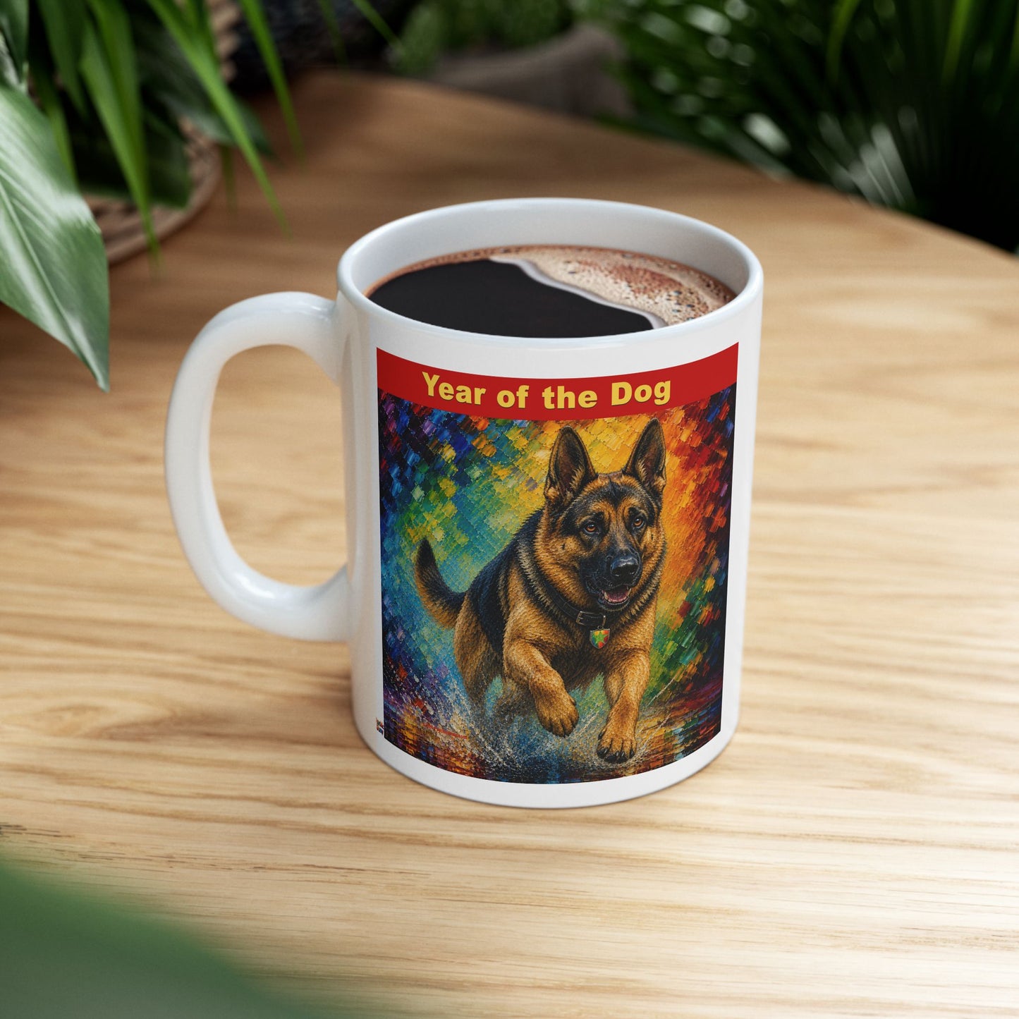 Eastern Year of the Dog Mug | Ceramic Coffee Mug 11oz. | 15oz.