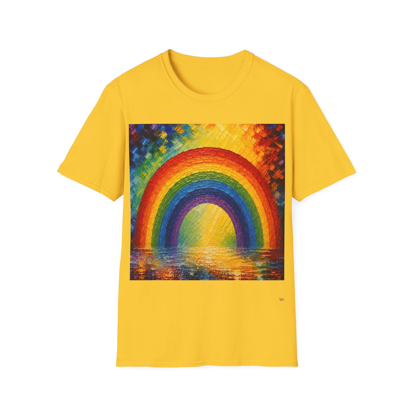 Good Vibes Painted Rainbow T-Shirt | 13 Colors | S - 3XL