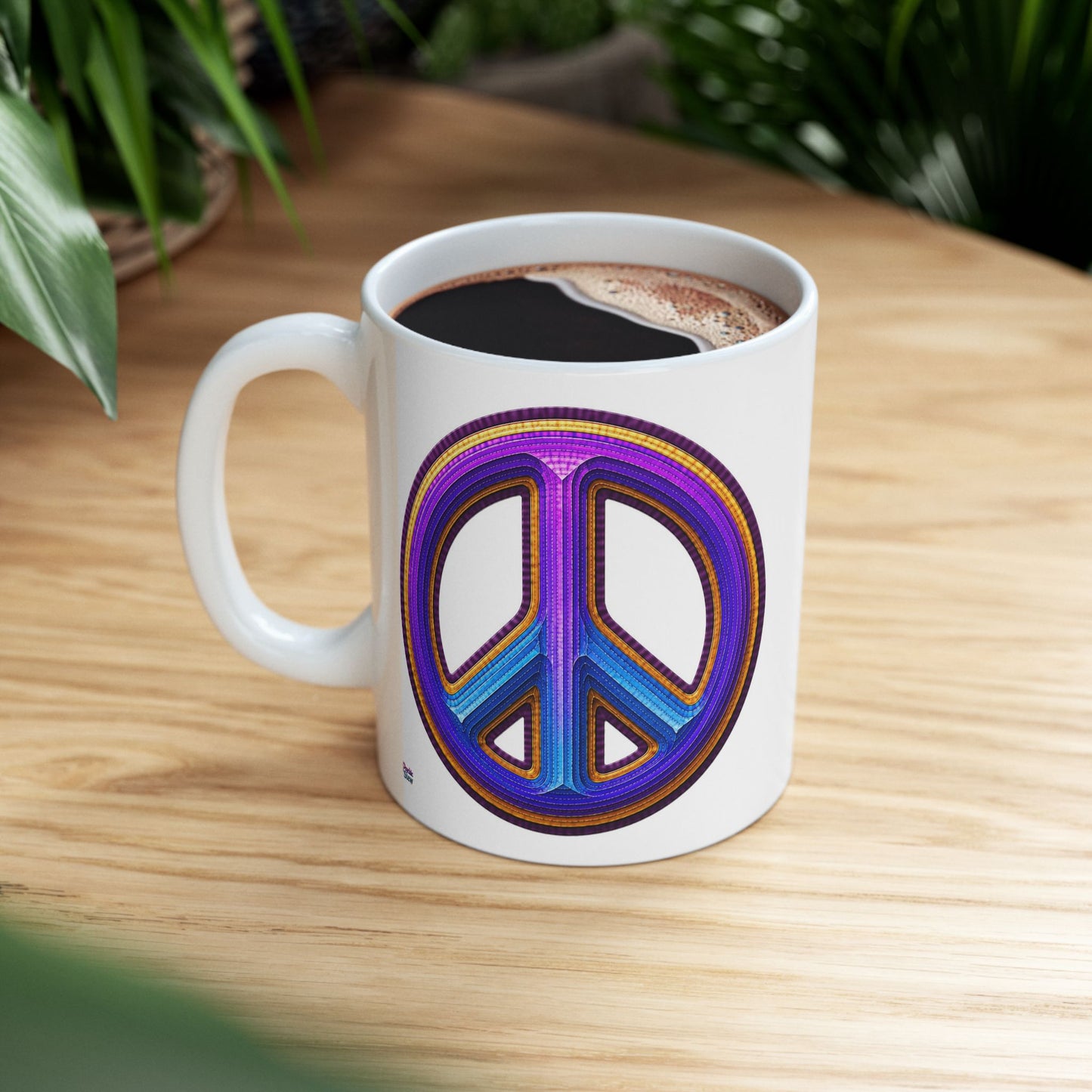 Zodiac 3D Peace Mug | Ceramic Coffee Mug 11oz. | 15oz.