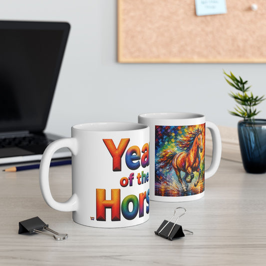 Year of the Horse Mug | Ceramic Coffee Mug 11oz. | 15oz.