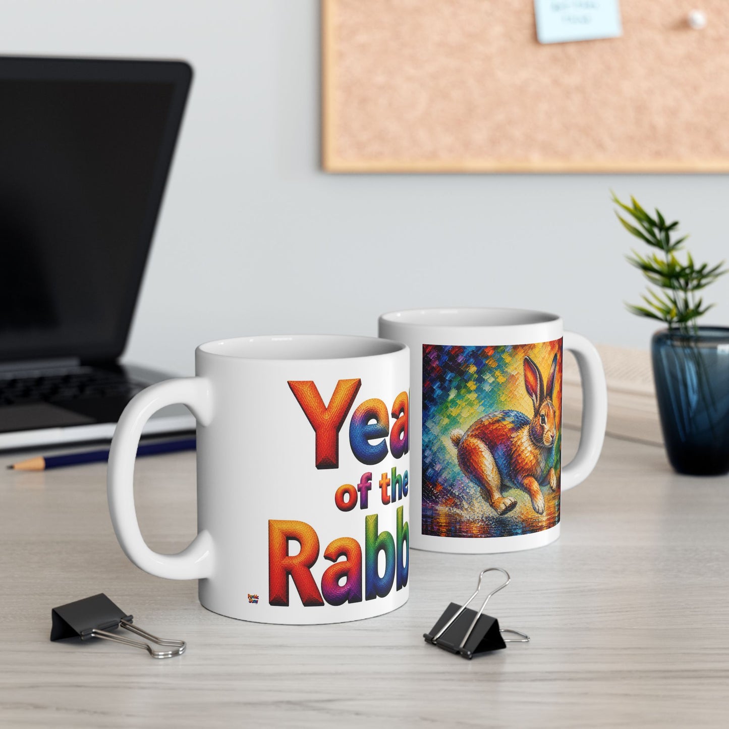 Year of the Rabbit Mug | Ceramic Coffee Mug 11oz. | 15oz.